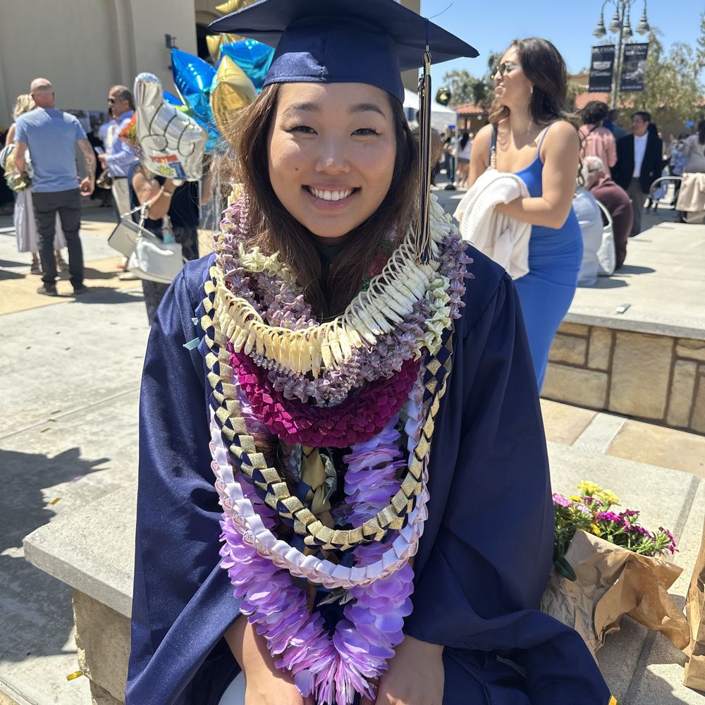 Leis made it to graduation looking great!