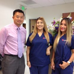 Nguyen Ky, DPM - Dr. Ky with two of his Medical Assistants at San Jose City U.S. HealthWorks Medical Clinic