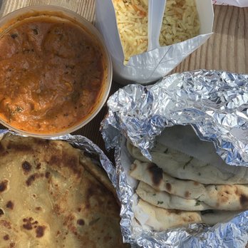 Sartaj India Cafe - Lamb tikka masala + rice + potato and garlic naan - Indian Near Me - Sausalito, California Sartaj India Cafe - Lamb tikka masala + rice + potato and garlic naan - Indian Near Me - Sausalito, California