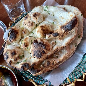 Khan Saab Desi Craft Kitchen - 9/19/2021: Garlic Naan - Pakistani Near Me - Fullerton, California