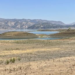 This was from the picnic tables near the parking lot. It is quite a trek to the water. This was from the picnic tables near the parking lot. It is quite a trek to the water.