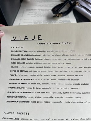 Menu photo 2 Viaje Long Beach, CA Menu photo 2 Viaje Long Beach, CA