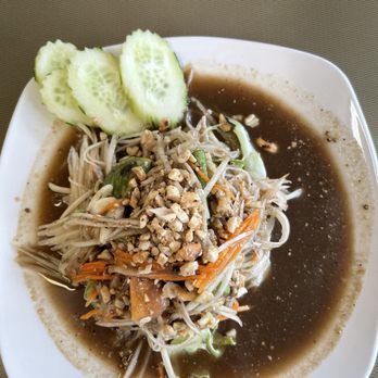 Kumu Thai Restaurant - 11. Som Tum Salad -- Papaya Salad - Thai Near Me - Tulsa, Oklahoma
