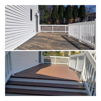Rent-A-Husband - Deck refinish solid latex stain. - Snow Removal Near Me - Mahwah, New Jersey Rent-A-Husband - Deck refinish solid latex stain. - Snow Removal Near Me - Mahwah, New Jersey