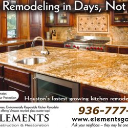 Elements Construction & Restoration - Kitchen remodel in days not weeks!