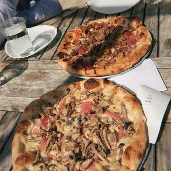 The Bird's Nest - carnivore pizza and mushroom pizza - Pizza Near Me - Estes Park, Colorado
