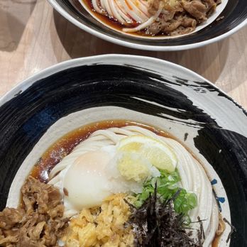 Yume Ga Arukara - Niku Cold Udon - Regular + Egg and Spicy - Japanese Near Me - Boston, Massachusetts