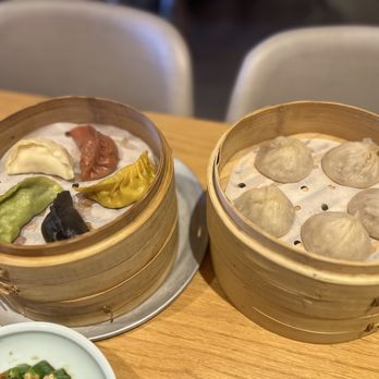 JA Jiaozi - 14)(5) Steamed Jiaozi Combo (5 pcs)   Xiao long bao - Dim Sum Near Me - Irvine, California