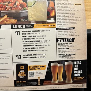 Buffalo Wild Wings - Menu - Chicken Wings Near Me - Northridge, California
