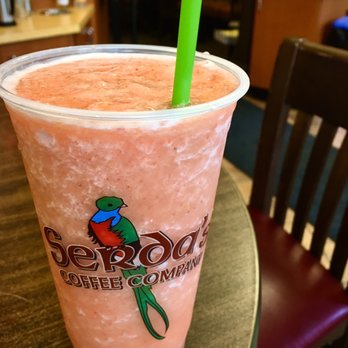 Serda's Coffee Company - My first assault on hunger, a Peach Smoothie, while waiting for the rest of my order. - Coffee & Tea Near Me - Mobile, Alabama Serda's Coffee Company - My first assault on hunger, a Peach Smoothie, while waiting for the rest of my order. - Coffee & Tea Near Me - Mobile, Alabama