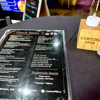 Cantina 1948 - Menu - Mexican Near Me - Temple, Texas