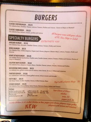 Menu photo 7 The J and P Bar & Grill Comstock, TX