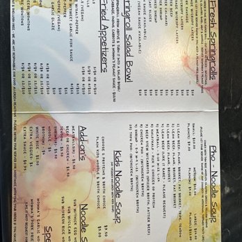 Pho Momma - Menu 1/11/23 - Noodles Near Me - Sacramento, California