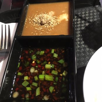Dada Shabu Shabu Buffet - goma & ponzu sauces with additions - Korean Near Me - Irvine, California