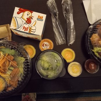 PDQ Chicken - PDQ Fried Chicken Salad plus the dressings and sauces! - Chicken Shop Near Me - Orlando, Florida PDQ Chicken - PDQ Fried Chicken Salad plus the dressings and sauces! - Chicken Shop Near Me - Orlando, Florida