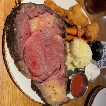 Good Times Cafe - Prime rib with fried shrimp - American Near Me - Cabazon, California