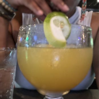 Tacos and Tequilas - Me and my first sip! Peach Margarita - Mexican Near Me - Atlanta, Georgia