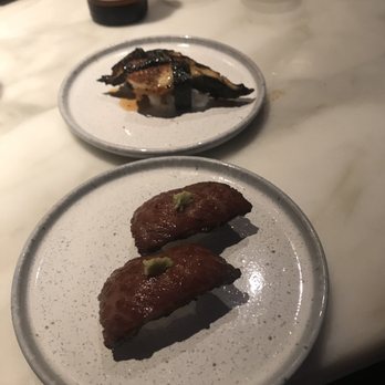 Uchi Denver - Top is unagi and bottom is gyutoro - Japanese Near Me - Denver, Colorado Uchi Denver - Top is unagi and bottom is gyutoro - Japanese Near Me - Denver, Colorado