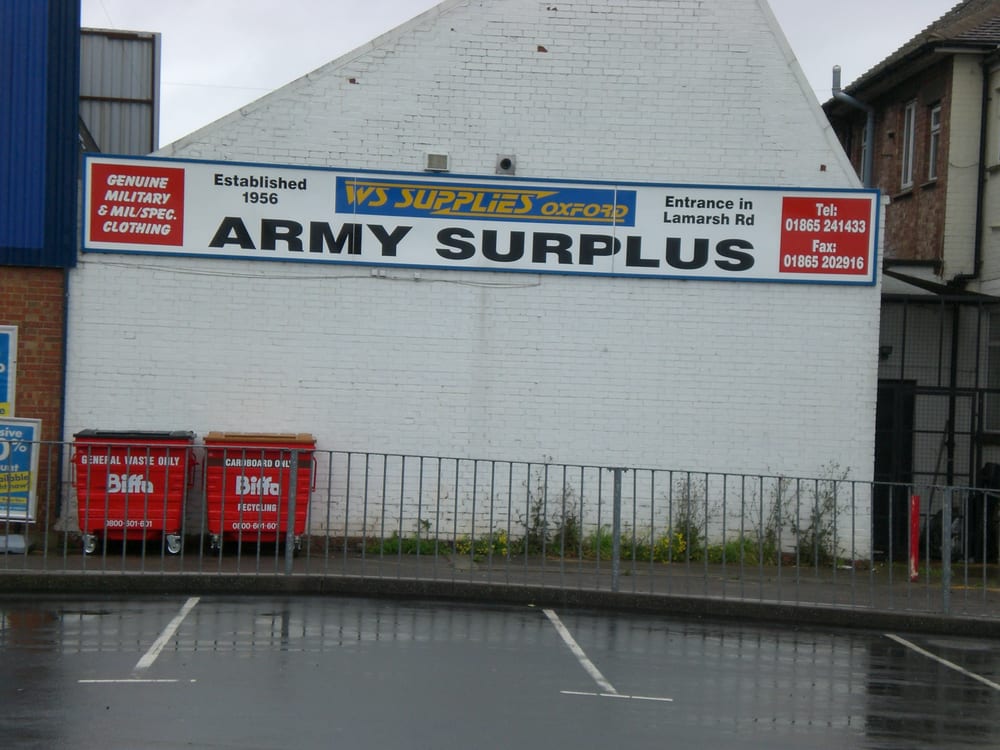 WS SUPPLIES ARMY SURPLUS Updated October 2024 Lamarsh Road, Oxford, United Kingdom