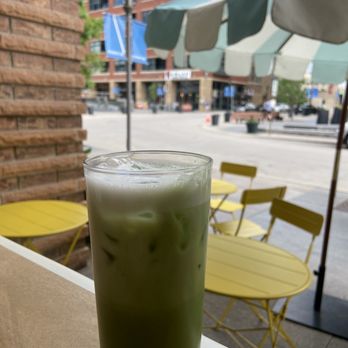 Hello Darling - Iced almond matcha latte - Coffee & Tea Near Me - Denver, Colorado