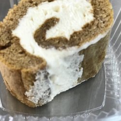 Freshly made pumpkin roll, absolutely delicious!!!!