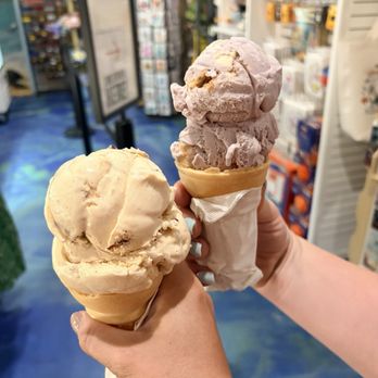 Celtic Creamery - Cookie Dough and Coffee Ice Cream Cake/Wafer Cones (1 scoop) - Ice Cream & Frozen Yogurt Near Me - Carolina Beach, North Carolina