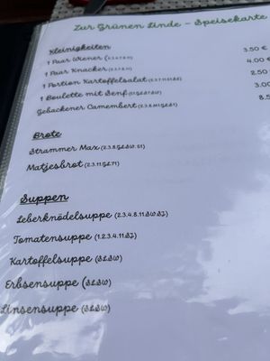 Menu photo 2 Zur Grünen Linde Berlin, BE Menu photo 2 Zur Grünen Linde Berlin, BE