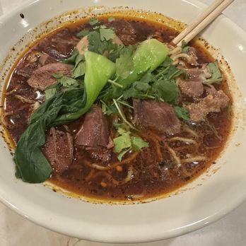 Show Mian - Beef noodles (med spicy) - Chinese Near Me - Plano, Texas Show Mian - Beef noodles (med spicy) - Chinese Near Me - Plano, Texas