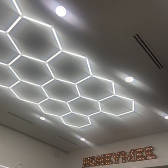 Honeymee - Harsh geometric light fixture - Ice Cream & Frozen Yogurt Near Me - Houston, Texas Honeymee - Harsh geometric light fixture - Ice Cream & Frozen Yogurt Near Me - Houston, Texas