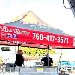 Tacos Romero - Great setup in our yard!