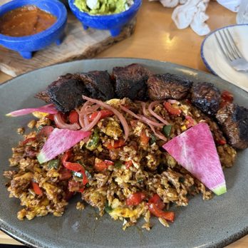 Fresco Cocina - Mole fried rice with hanger steak - Tacos Near Me - Carlsbad, California Fresco Cocina - Mole fried rice with hanger steak - Tacos Near Me - Carlsbad, California