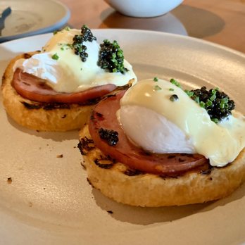 Madera - Eggs Benedict. Canadian Bacon. Sabayon. Caviar. - New American Near Me - Menlo Park, California Madera - Eggs Benedict. Canadian Bacon. Sabayon. Caviar. - New American Near Me - Menlo Park, California
