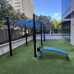 Outdoor calisthenics area