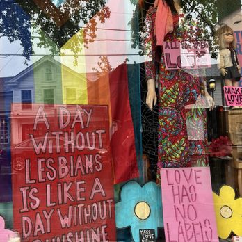 Love Saves the Day - Window display - Antiques Near Me - New Hope, Pennsylvania