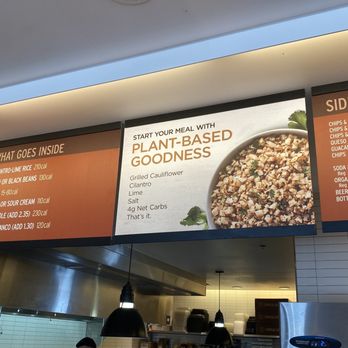 Chipotle Mexican Grill - See menu to the left where it lists of charges but not on the cauliflower rice. It's misleading - Mexican Near Me - Camarillo, California Chipotle Mexican Grill - See menu to the left where it lists of charges but not on the cauliflower rice. It's misleading - Mexican Near Me - Camarillo, California