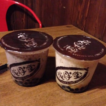Half and Half Tea Express - Taro milk tea with boba, & iced milk drink with boba and pudding - Coffee & Tea Near Me - Pasadena, California