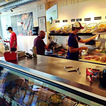 L'Chayim Delicatessen - customers at counter - Bagels Near Me - Frankfort, Michigan L'Chayim Delicatessen - customers at counter - Bagels Near Me - Frankfort, Michigan