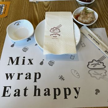 Dumpling Mix - Cute place setting - Shanghainese Near Me - Redondo Beach, California