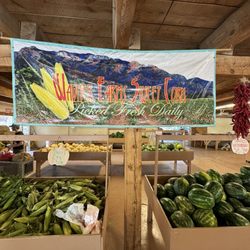 Wagner Farm Corrales - Wagner Farms sweet corn signage.