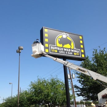 Southwest Signs and Graphics - Complete signage update on the Buffalo Wild Wings in Lewisville - Signmaking Near Me - Plano, Texas