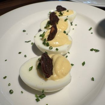 Corinne - Chorizo Deviled Eggs - American Near Me - San Antonio, Texas Corinne - Chorizo Deviled Eggs - American Near Me - San Antonio, Texas