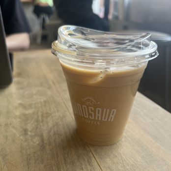 Dinosaur Coffee - vanilla oat latte (regular size) - Coffee & Tea Near Me - Los Angeles, California Dinosaur Coffee - vanilla oat latte (regular size) - Coffee & Tea Near Me - Los Angeles, California
