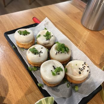 Dumpling King - T1. Juicy Pan Fried Kurobuta Pork Bao (6pcs) - Chinese Near Me - San Francisco, California Dumpling King - T1. Juicy Pan Fried Kurobuta Pork Bao (6pcs) - Chinese Near Me - San Francisco, California