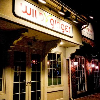 Wild Ginger - the front of a restaurant at night - Asian Fusion Near Me - Midlothian, Virginia