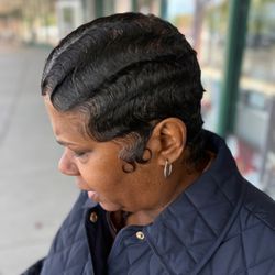 K Braxton Hair - Finger waves