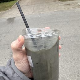 Charcoal Honey Latte
