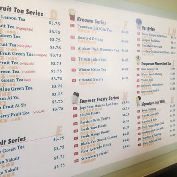 i-Tea - Menu with many varieties - Juice Bars & Smoothies Near Me - Castro Valley, California