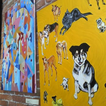 Aroma Cafe - some of the paintings - Coffee & Tea Near Me - San Rafael, California
