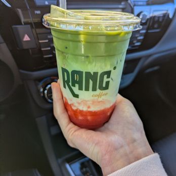 Rang Coffee - Strawberry Matcha Latte - Coffee & Tea Near Me - Elk Grove, California