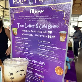First Friday ArtWalk - Brown sugar black tea with almond mild was alright - Art Tours Near Me - Eugene, Oregon